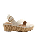 Sandalias de cuña Calari para mujer color nude