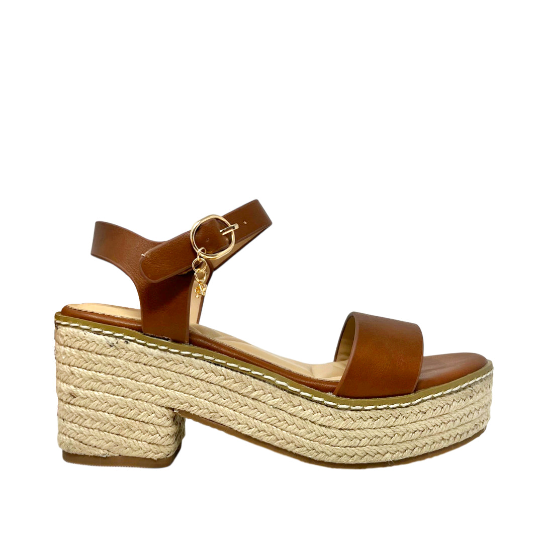 Sandalias de tacón Camila para mujer color tan