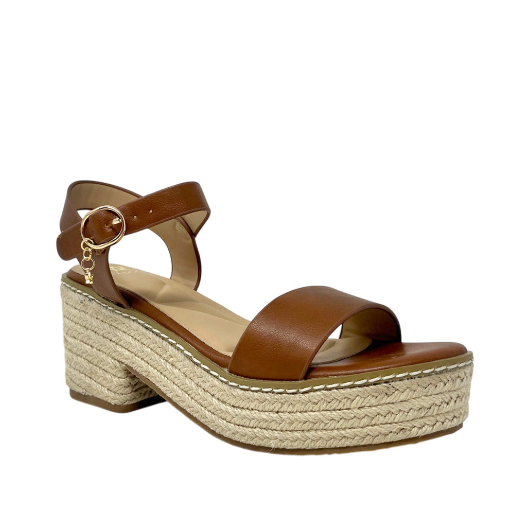 Sandalias de tacón Camila para mujer color tan