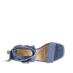 Sandalias de cuña Emilia para mujer color celeste