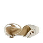 Sandalias de tacón Lena para mujer color hueso