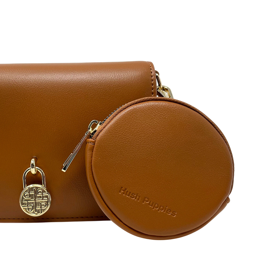 Crossbody Tipsy para mujer color tan