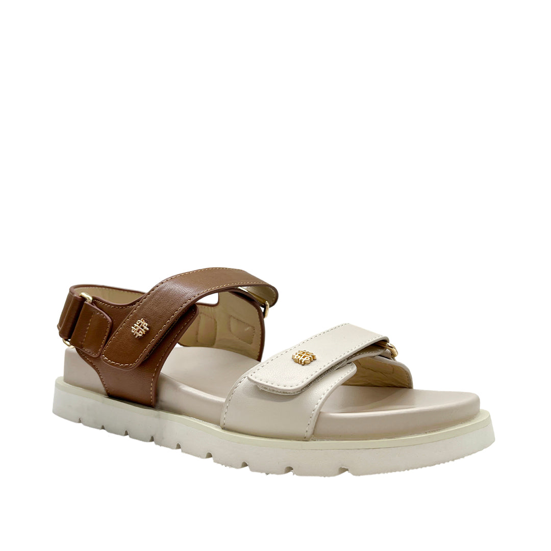 Sandalias flats Morena para mujer color tan
