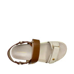 Sandalias flats Morena para mujer color tan
