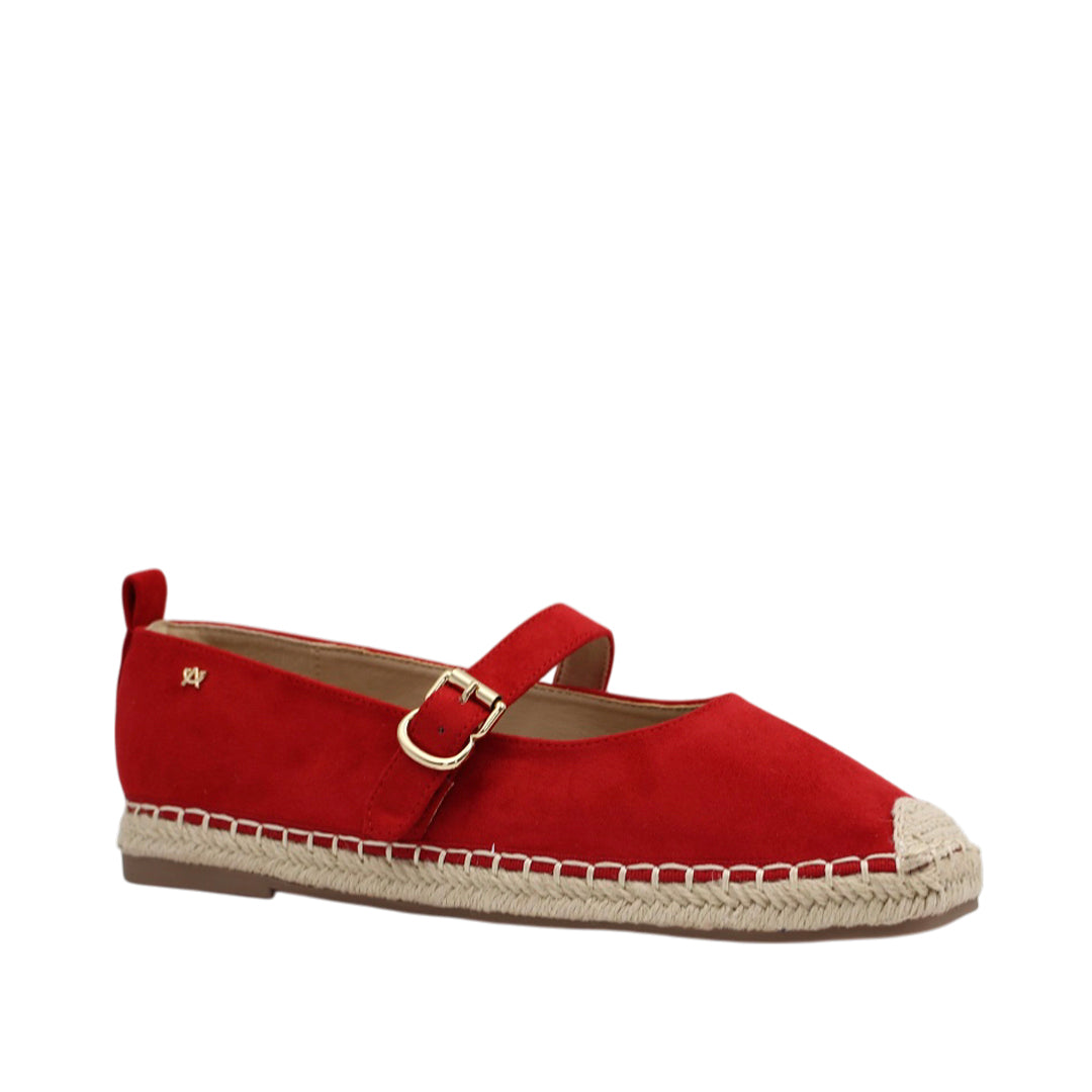 Alpargatas Althea para mujer color rojo