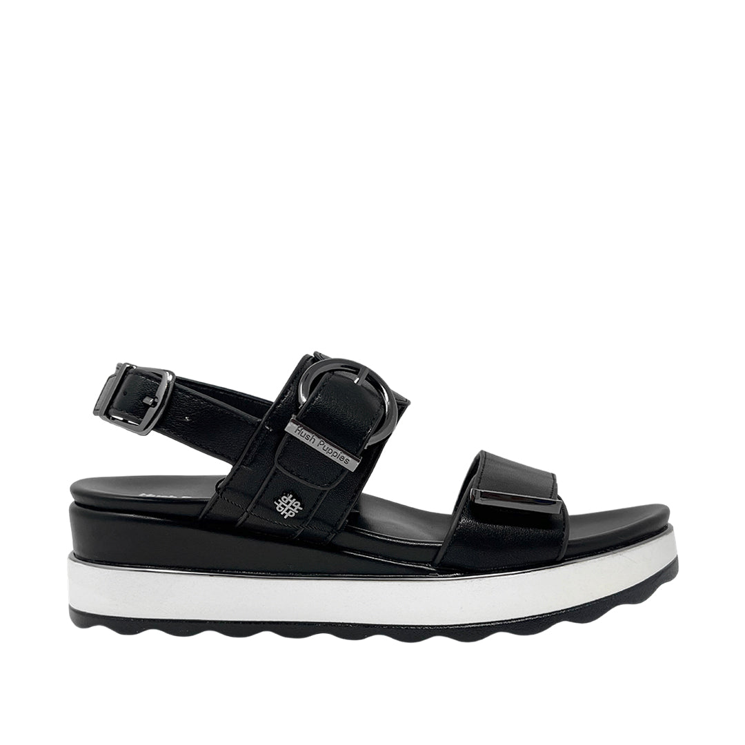 Sandalias flats Gillian para mujer color negro