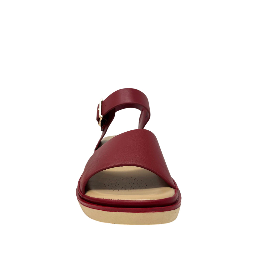 Sandalias flats Robertha para mujer color rojo