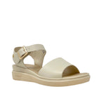 Sandalias flats Robertha para mujer color hueso