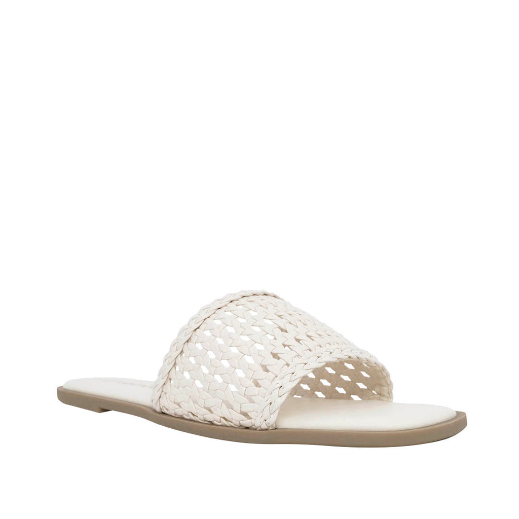 Sandalias flats Betty para mujer color blanco