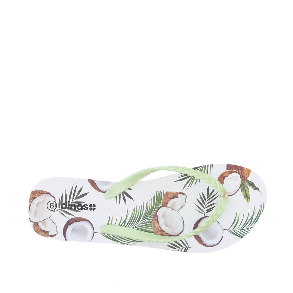 Sandalias Flats Karina para mujer color verde