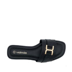 Sandalias flats Sandra para mujer color negro