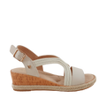 Sandalias Bianca para mujer color hueso