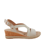 Sandalias Bianca para mujer color hueso