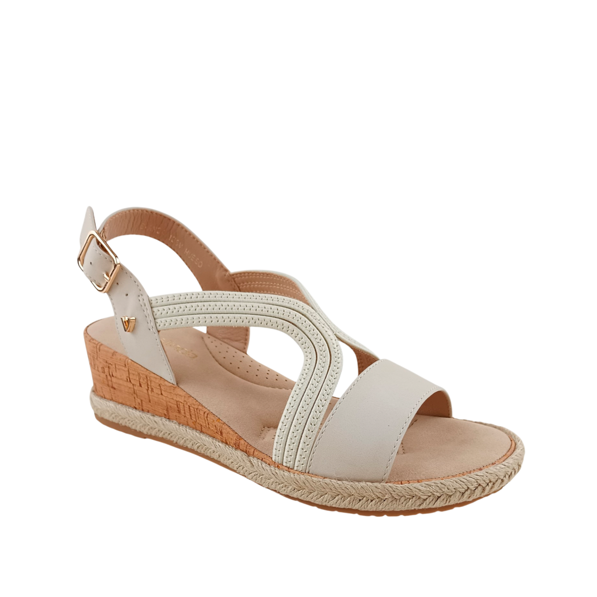 Sandalias Bianca para mujer color hueso