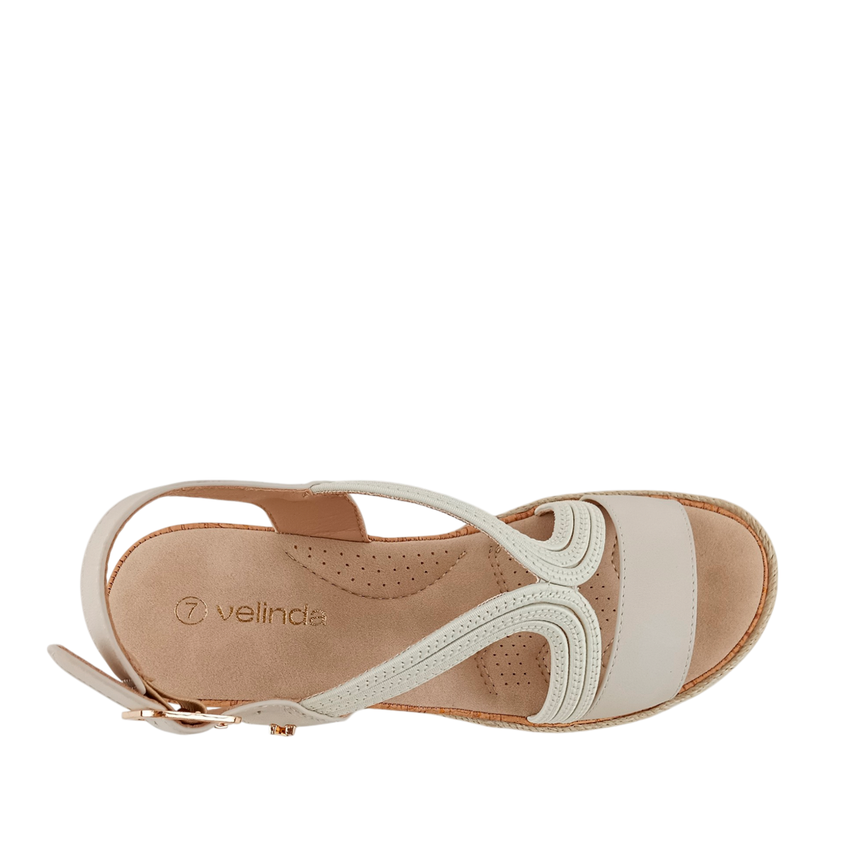 Sandalias Bianca para mujer color hueso