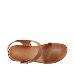 Sandalias de cuña Salome para mujer color café