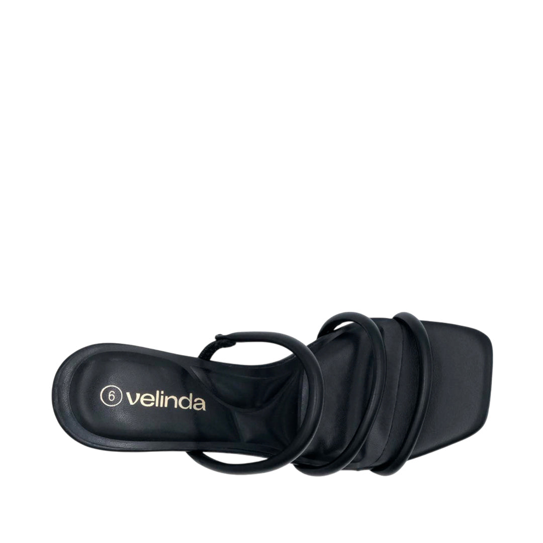 Sandalias de cuña Karla para mujer color negro