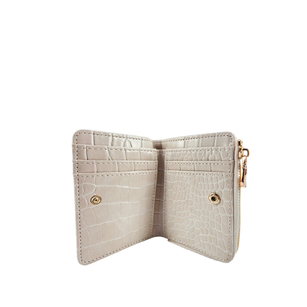 Billetera Lory para mujer color hueso