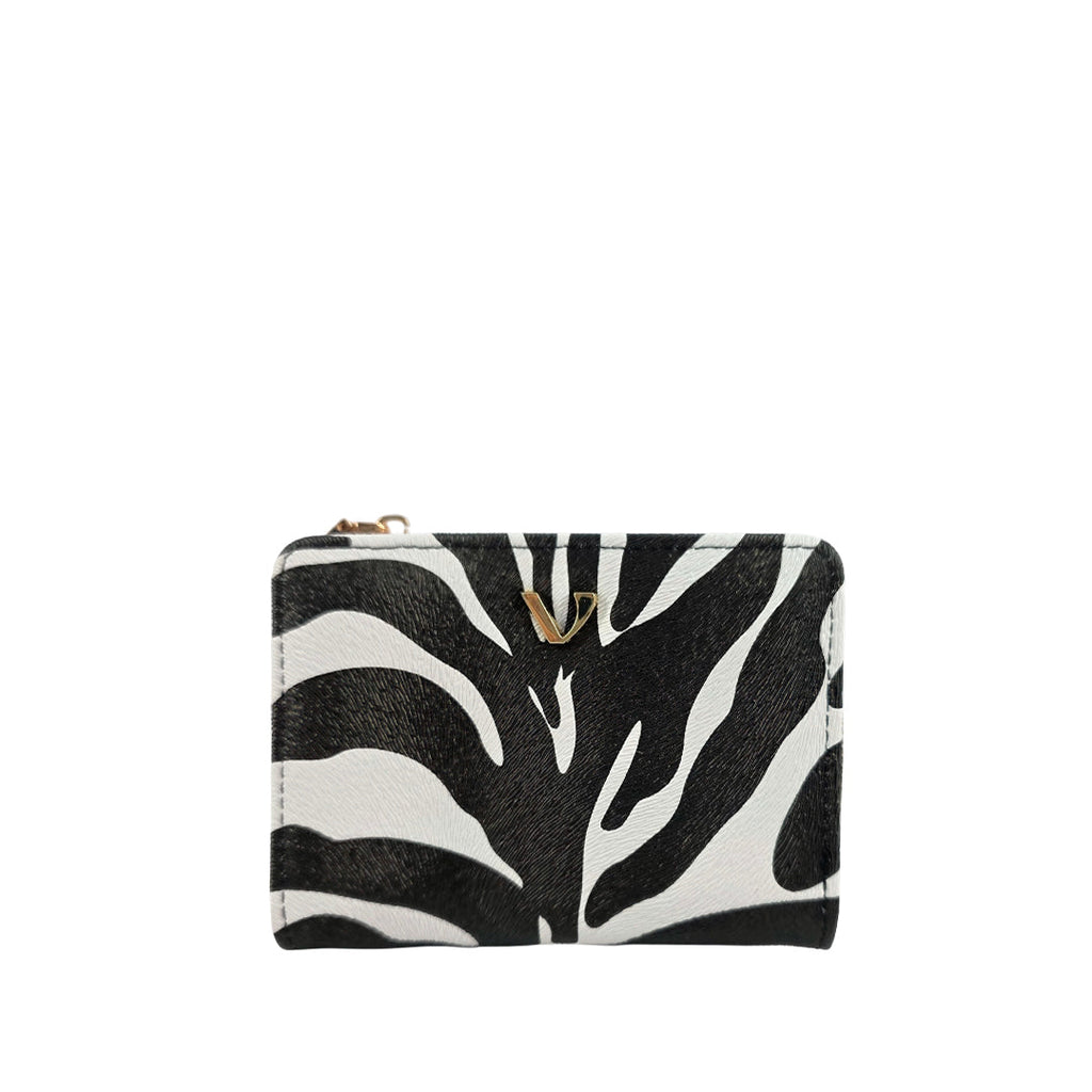 Billetera Lory para mujer color negro y blanco