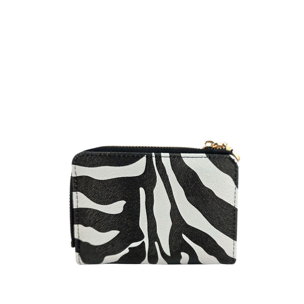 Billetera Lory para mujer color negro y blanco