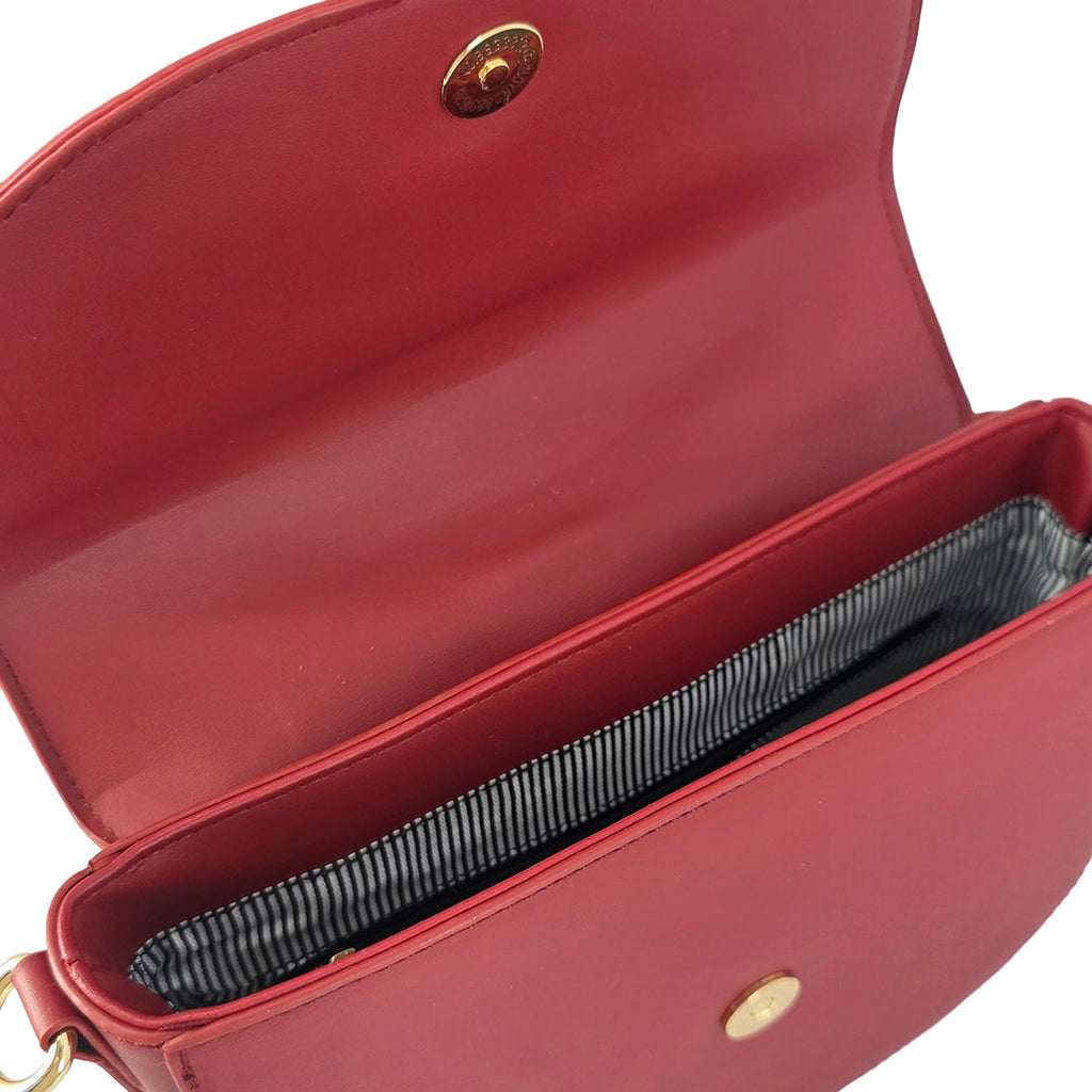 Crossbody Karli para mujer color rojo