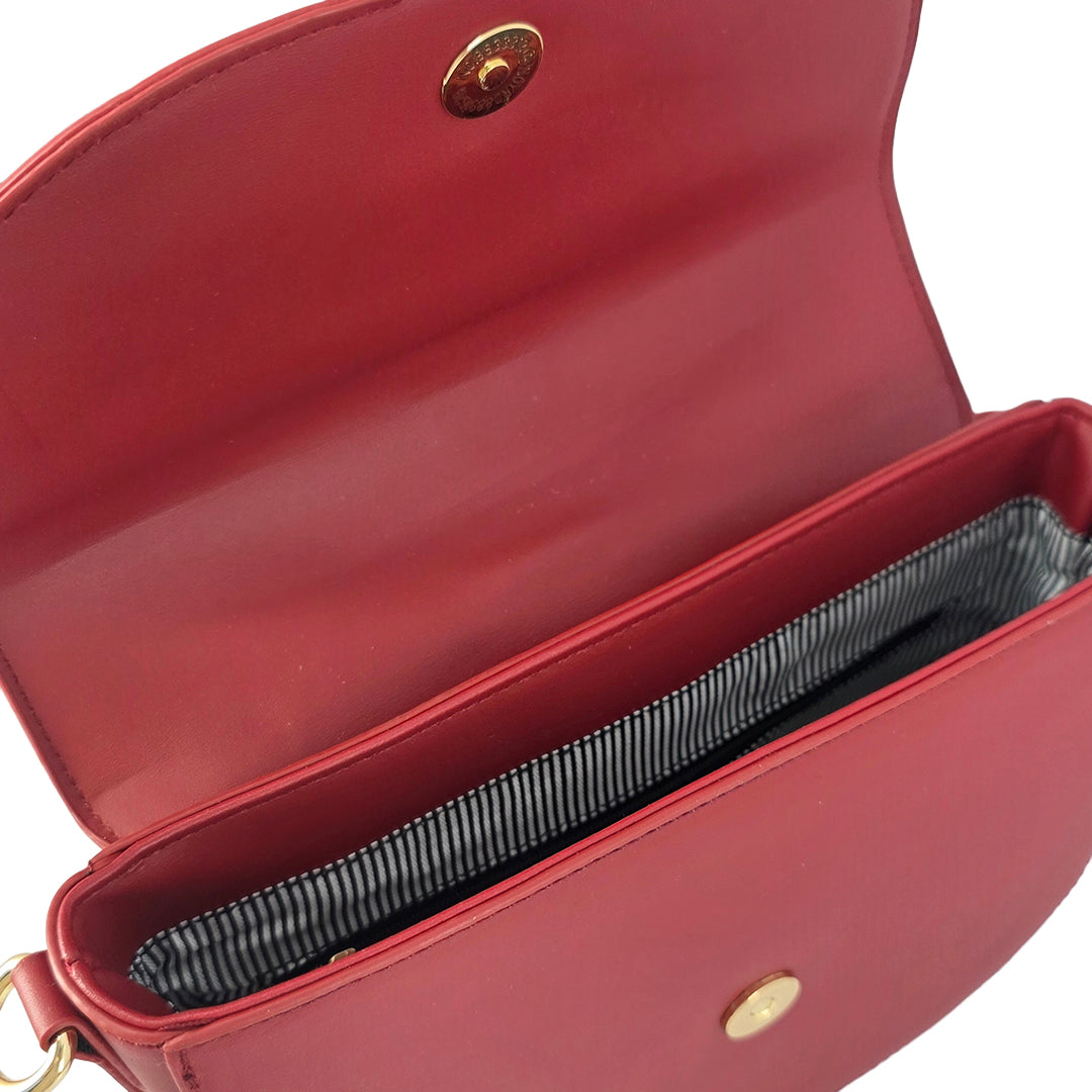 Crossbody Karli para mujer color rojo