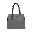 Cartera Satchel Paola para mujer color gris