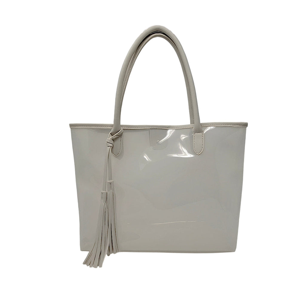 Cartera Tote Rosmira para mujer color hueso