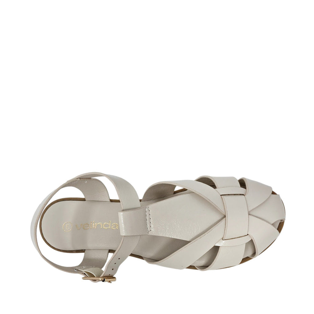 Sandalias Flats Yara para mujer color blanco