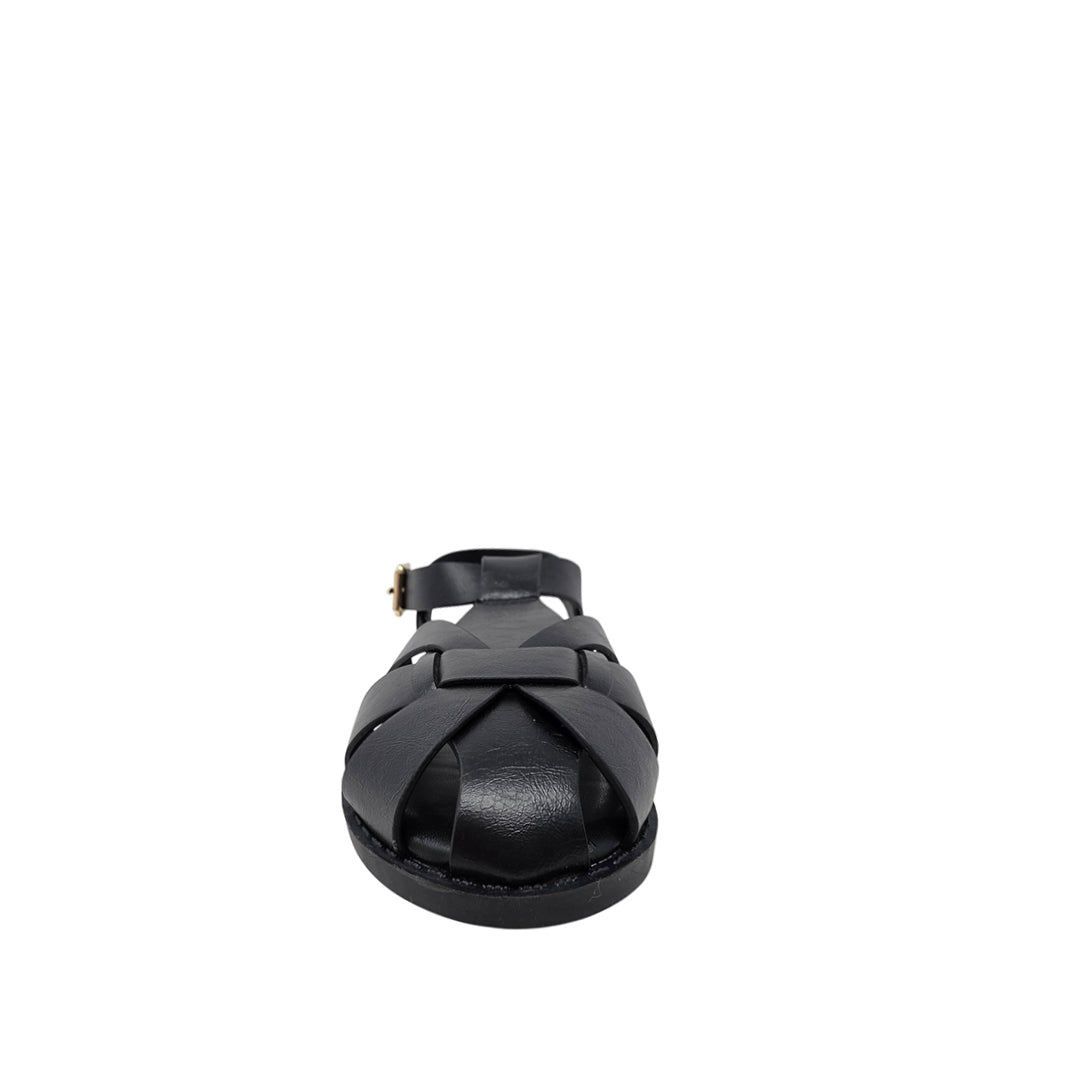 Sandalias Flats Yara para mujer color negro