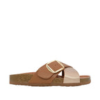 Sandalias flats Madga para mujer color camel
