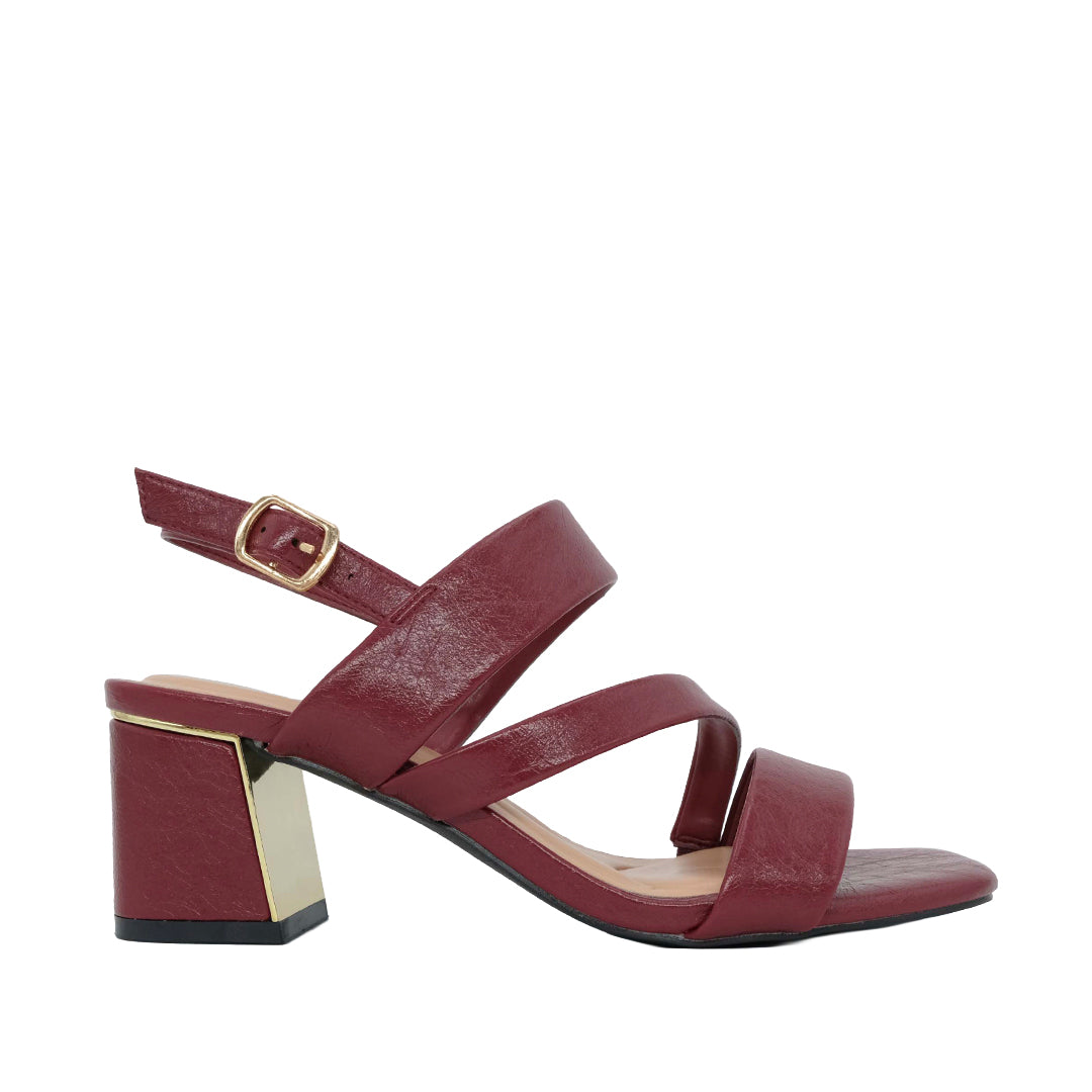 Sandalias de tacón Esperanza para mujer color rojo