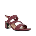 Sandalias de tacón Esperanza para mujer color rojo