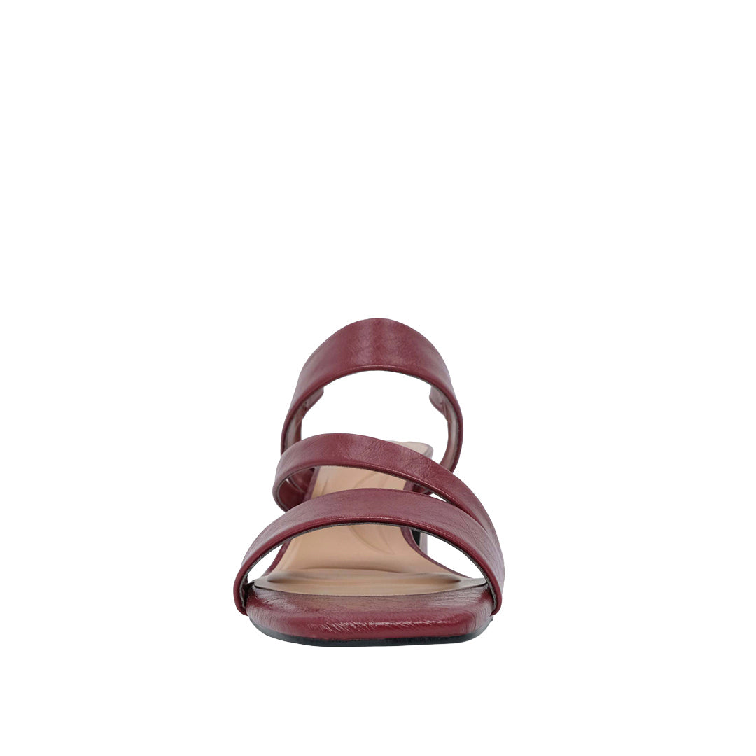 Sandalias de tacón Esperanza para mujer color rojo