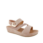Sandalias de cuña Carmina para mujer color beige