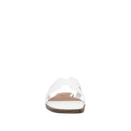Sandalias Flats Lucia para mujer color blanco