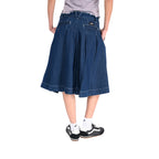 Falda Courty para mujer color azul