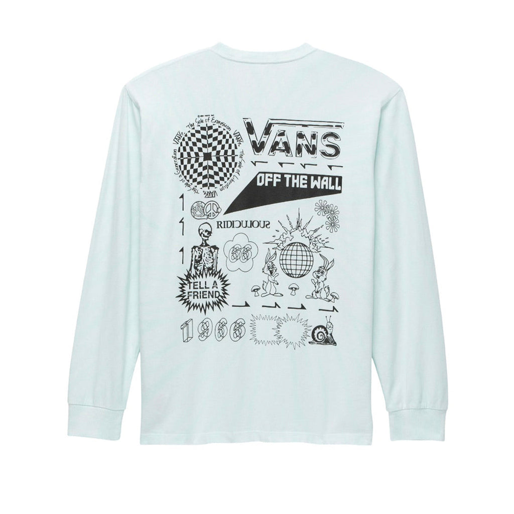 Camiseta manga larga Scar para hombre color celeste