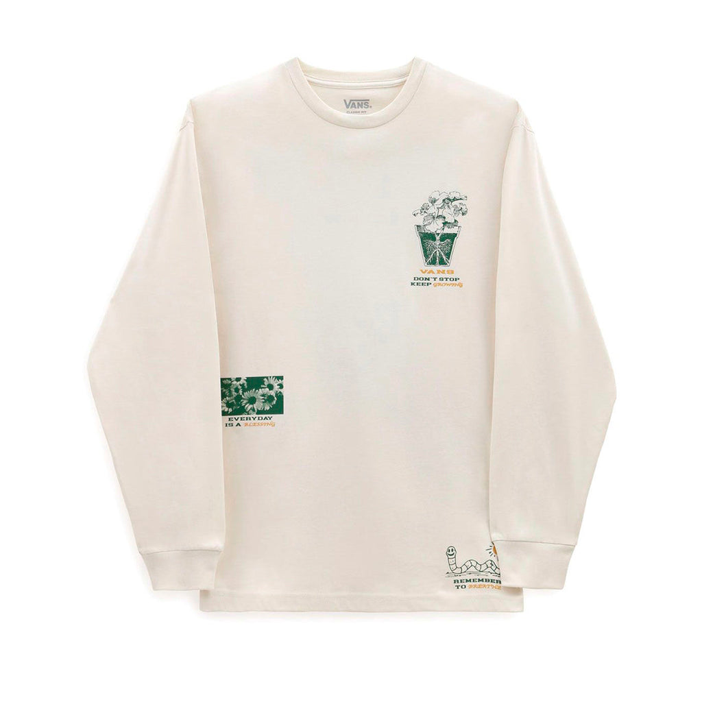 Camiseta We Grow para hombre color blanco y verde