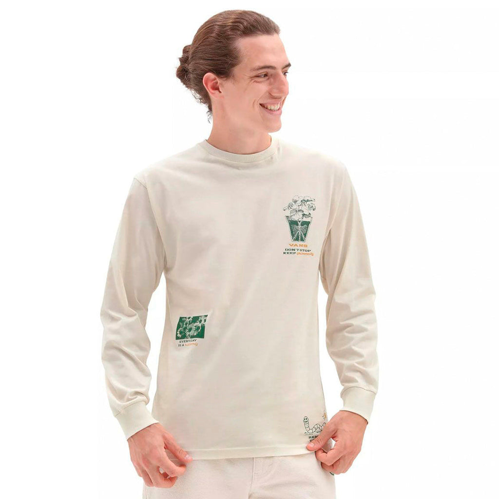 Camiseta We Grow para hombre color blanco y verde