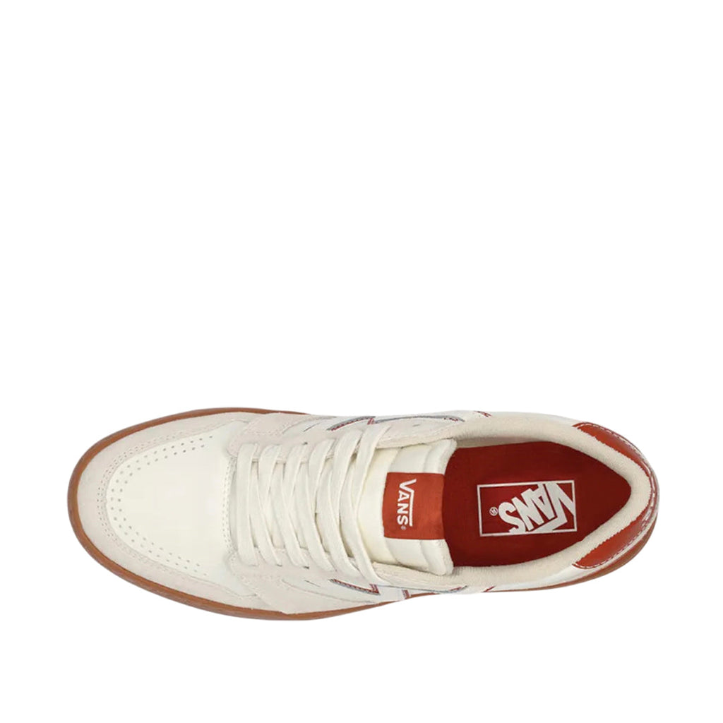 Tennis Lowland unisex color blanco y rojo