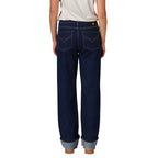 Jeans slim Relaxed Cuff para mujer color navy