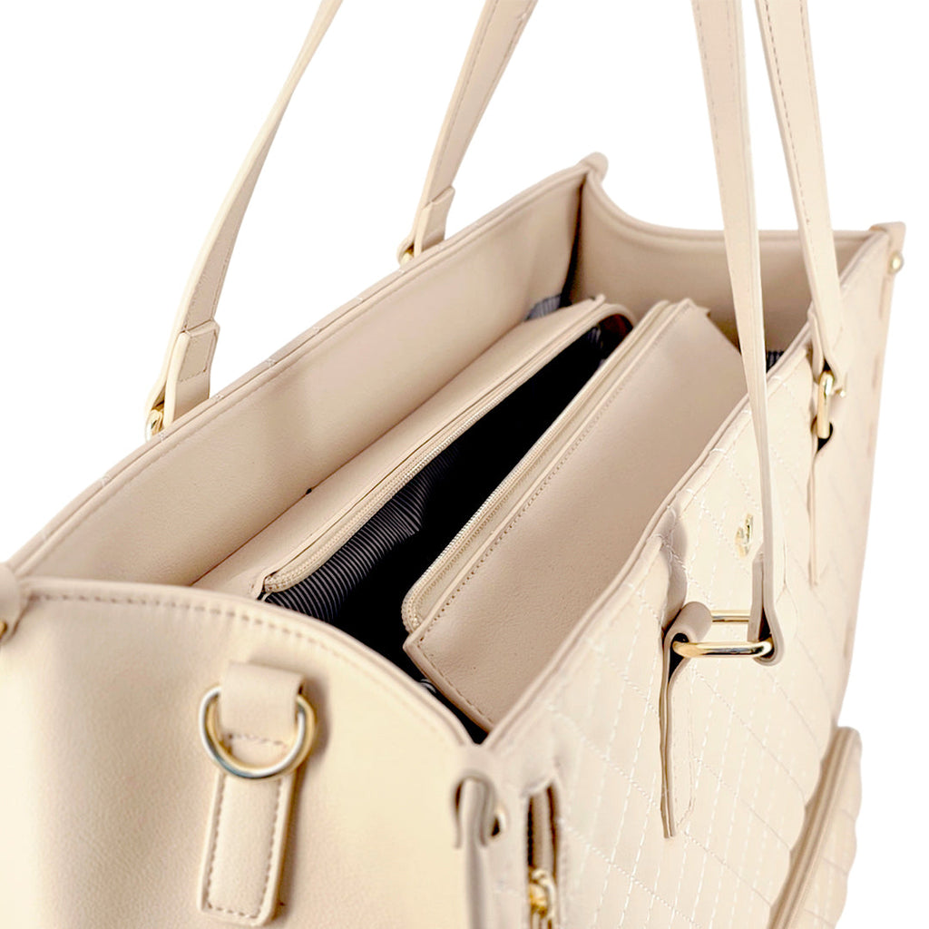 Cartera y lonchera Annie para mujer color taupe