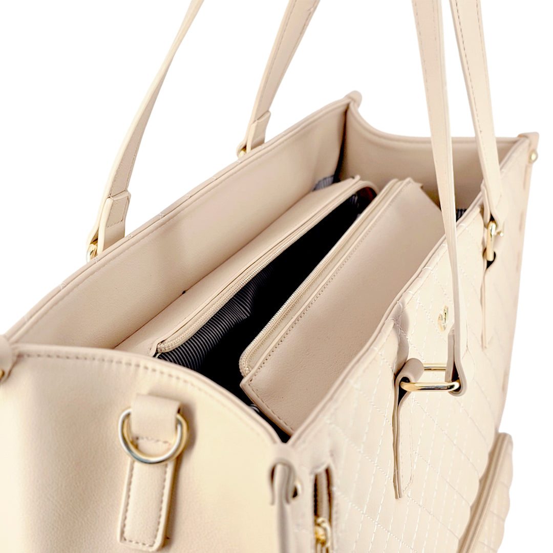 Cartera y lonchera Annie para mujer color taupe
