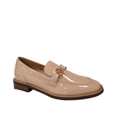Mocasines Alina para mujer color nude